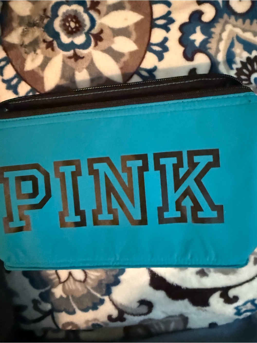 PINK Victoria's Secret small Teal Blue Logo